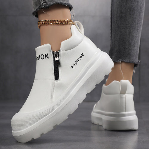 Damen Sneakers mit praktischem Reißverschluss und dämpfender Sohle EB