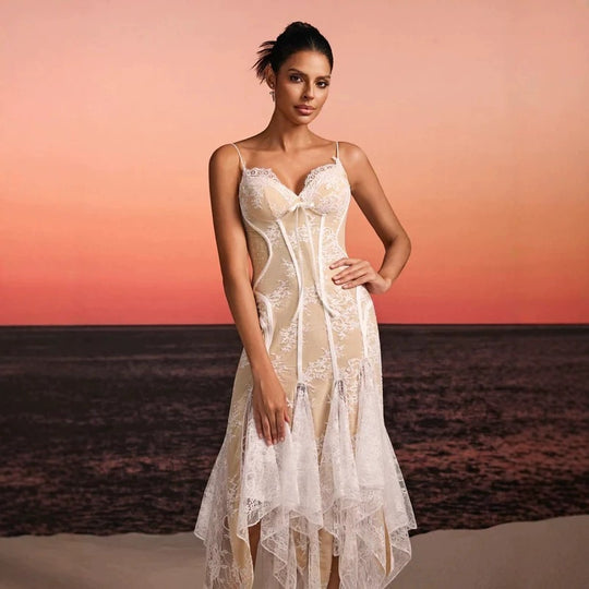 Damen Spitzen-Corsage mit verführerischen Details EB
