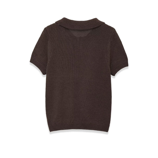 Damen Polohemd mit elegantem Kragen und hochwertigen Knopfdetails EB