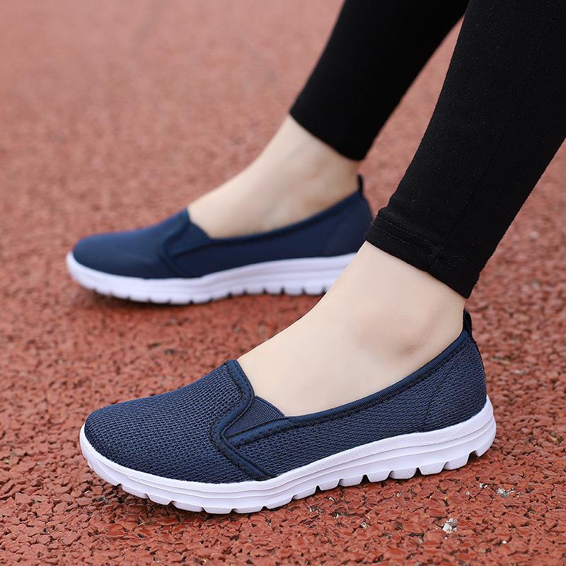 Damen Bequeme und atmungsaktive Slip-On Freizeitschuhe EB