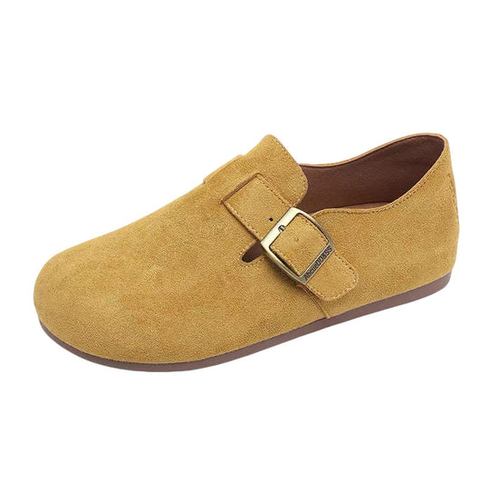 Damen Komfortable Slipper aus hochwertigem Wildleder EB