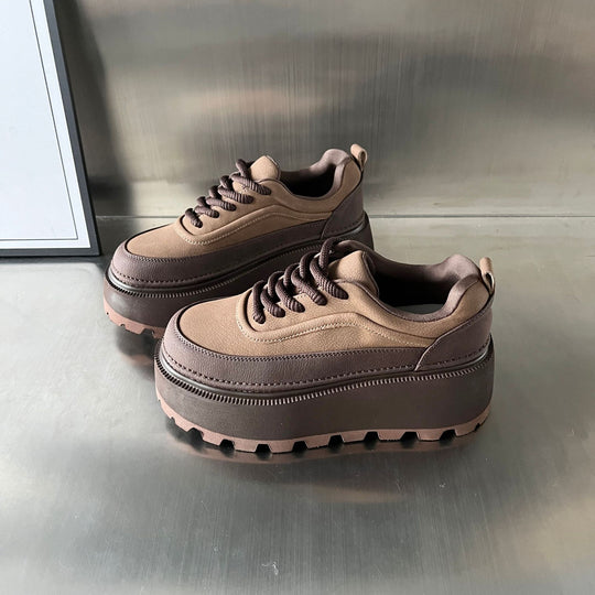 Damen Chunky Sneakers mit stablem Plateau und rutschfester Sohle EB