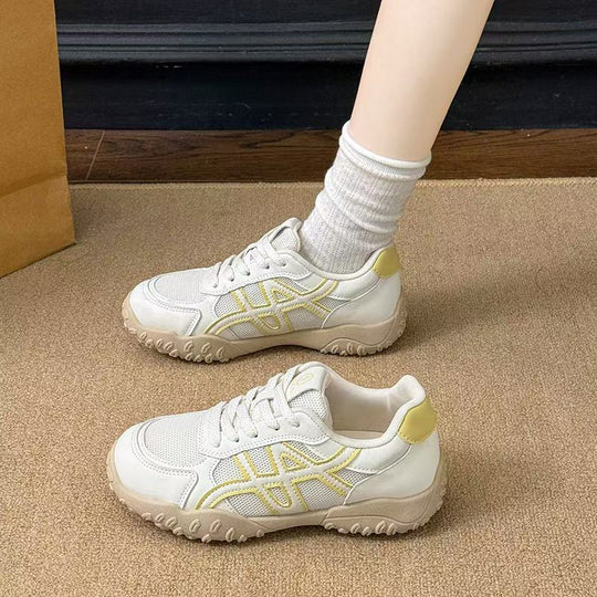 Damen sportive Sneaker mit atmungsaktivem Obermaterial EB
