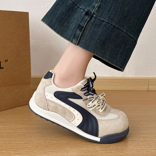 Damen Sneakers im einzigartigen Retro-Design mit hochwertigem Wildleder und atmungsaktiver Mesh-Oberfläche EB
