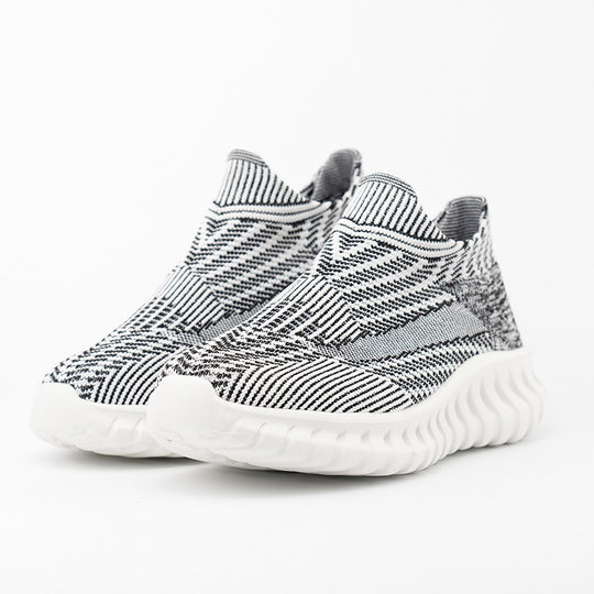 Damen Modische Strick-Sneaker mit rutschfester Sohle EB