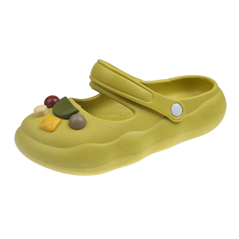 Damen Verspielt und bequeme Sandalen mit verstellbarem Riemen EB