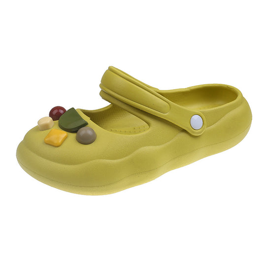 Damen Verspielt und bequeme Sandalen mit verstellbarem Riemen EB