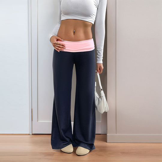 Damen Sportliche Freizeithose mit weitem Bein EB