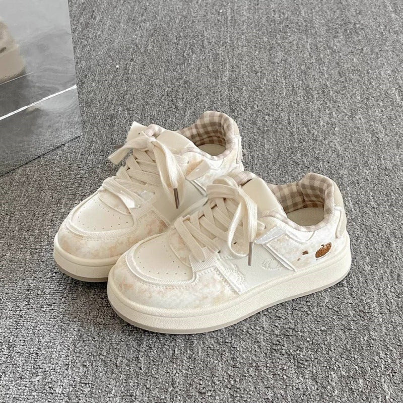 Damen Modische Sneakers mit verspieltem Tierdesign und komfortabler Sohle EB