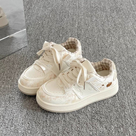 Damen Modische Sneakers mit verspieltem Tierdesign und komfortabler Sohle EB