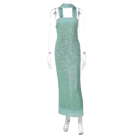 Damen Glamouröses Abendkleid mit schimmernden Pailletten und figurbetonter Silhouette EB