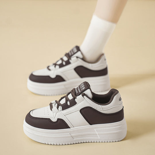 Damen Komfortable Sneaker mit dicker Sohle EB