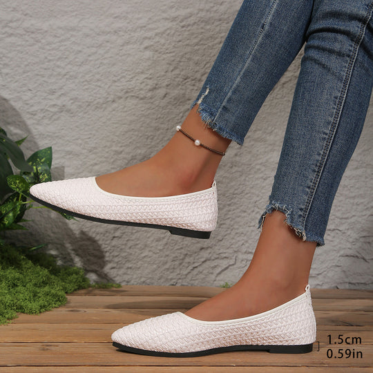 Damen Slip-On Ballerinas mit atmungsaktivem Netzdesign EB