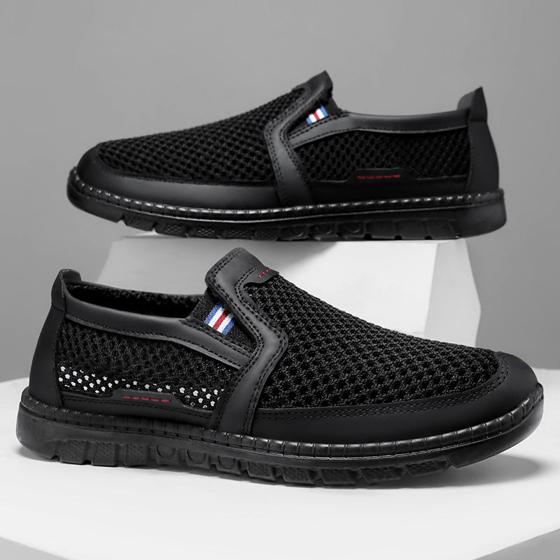 Damen Komfortable und atmungsaktive Slip-On Freizeitschuhe mit luftdurchlässigem Obermaterial EB