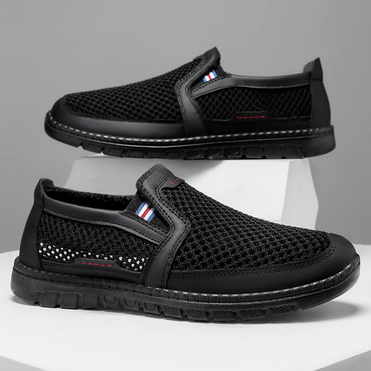 Damen Komfortable und atmungsaktive Slip-On Freizeitschuhe mit luftdurchlässigem Obermaterial EB