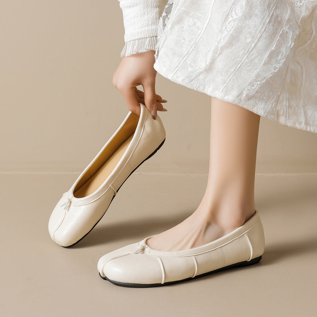 Damen Ballerinas mit komfortabler Passform und schickem Schnürdetail EB