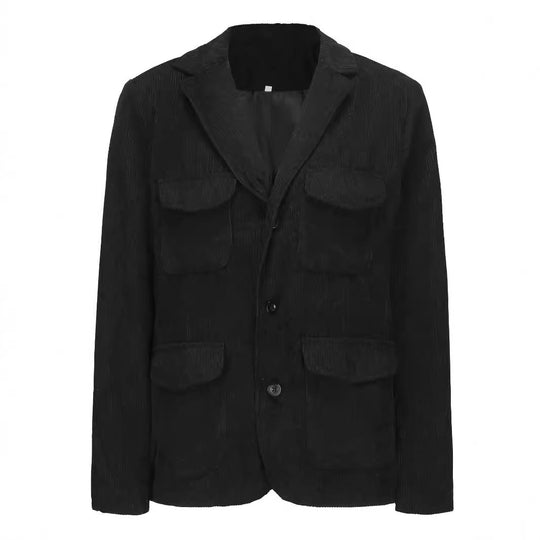 Damen modischer Cordblazer mit funktionalen Taschen EB
