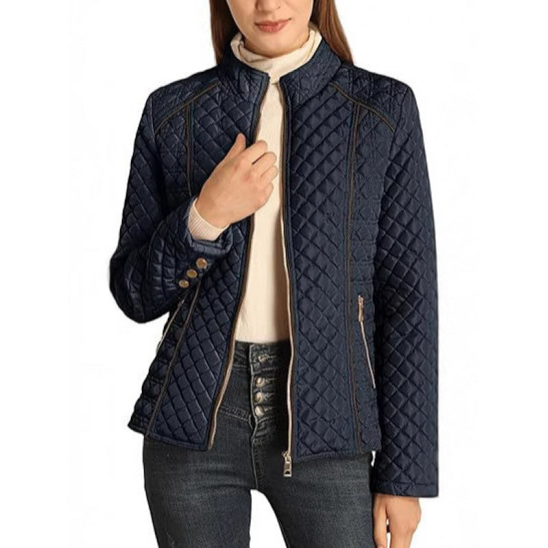 Damen gesteppte Freizeitjacke mit hohem Kragen EB