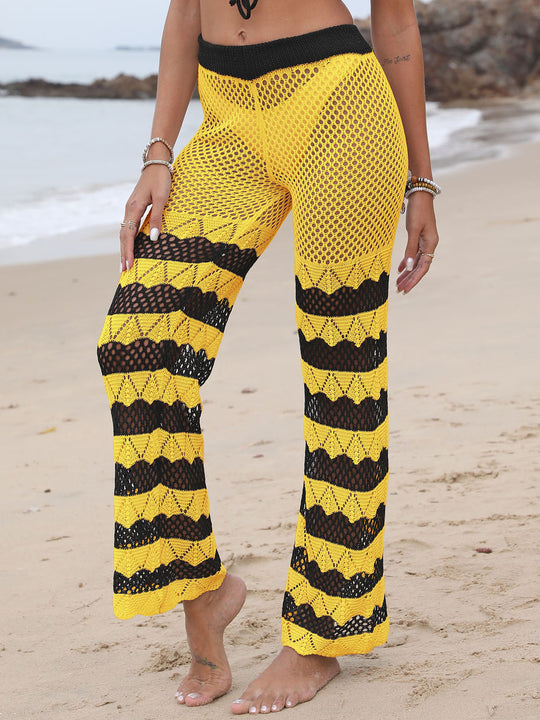 Damen gehäkelte Strandhose EB
