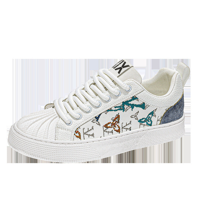 Damen Modische Sneakers mit einzigartigem Muster und rutschfester Sohle EB