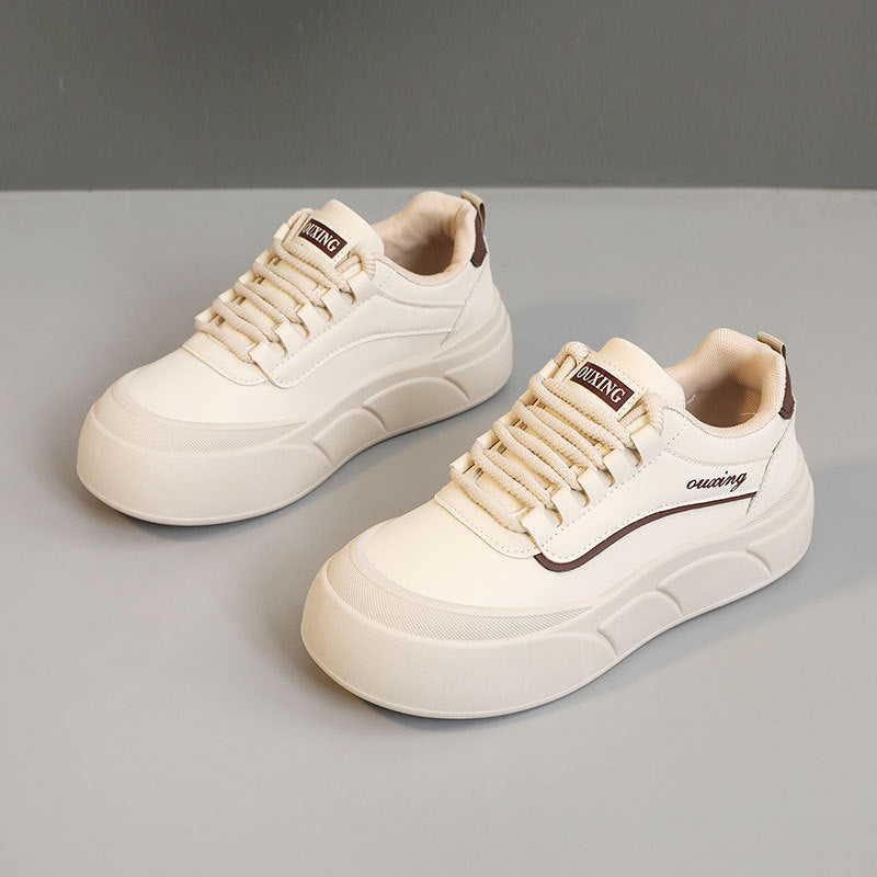 Damen modische Sneakers mit dämpfendem Komfort und elastischen Schnürsenkeln EB