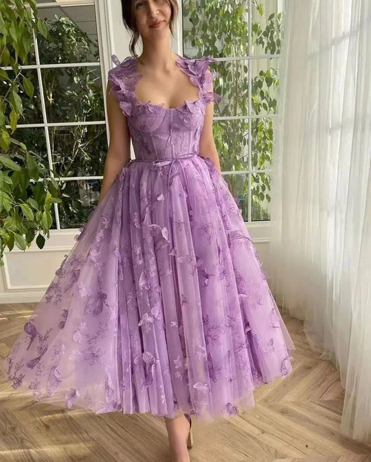 EB | Chic Schlitz Braut Party Strand Kleid