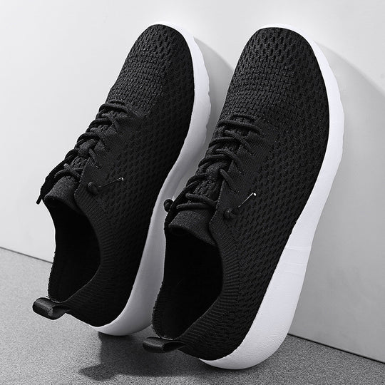 Unisex atmungsaktive Strick‑Slip-On Sneaker mit elastischem Schaft, Zuglasche und gedämpfter Leichtsohle EB