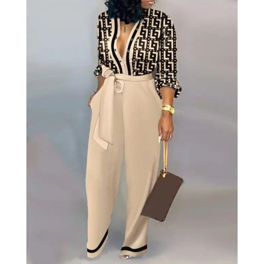 Damen Denim Jumpsuit mit modischem Patchwork-Design und praktischen Taschen EB