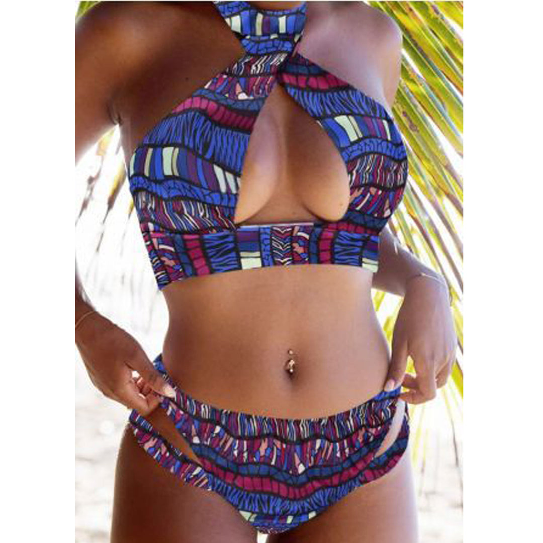Damen Crop-Bikini-Set mit verspieltem Design EB