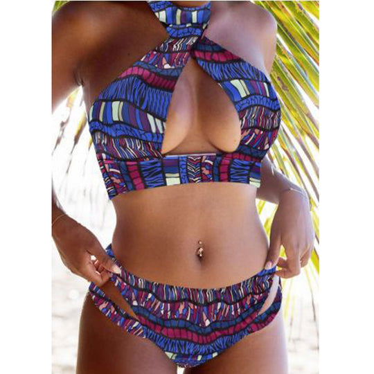 Damen Crop-Bikini-Set mit verspieltem Design EB