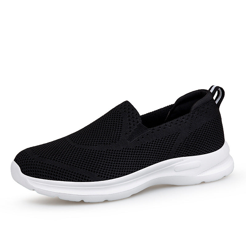 Damen Bequeme Slip-On Lauf-Sneaker mit atmungsaktivem Obermaterial EB