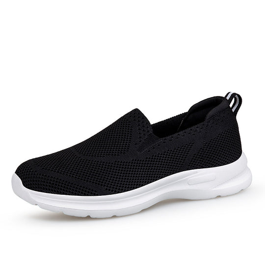 Damen Bequeme Slip-On Lauf-Sneaker mit atmungsaktivem Obermaterial EB