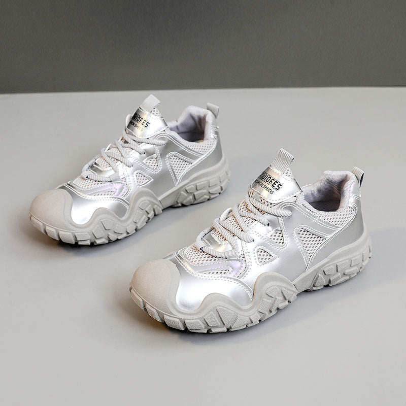 Damen Sportliche Sneakers mit atmungsaktivem Mesh-Obermaterial und komfortabler dämpfender Sohle EB