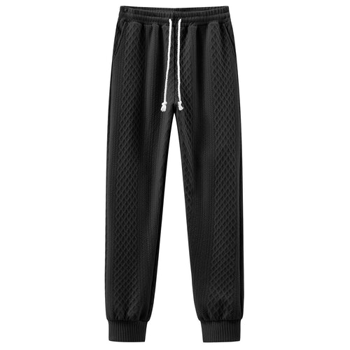 Herren Komfortable Strick-Jogginghose mit modernem Design und elastischem Bund EB
