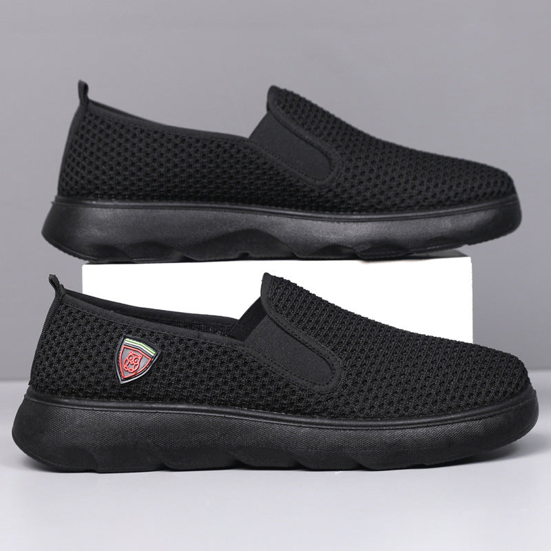 Damen Slip-On Sneakers aus atmungsaktivem Mesh mit komfortabler Dämpfung EB