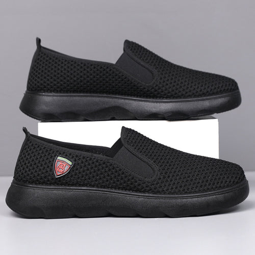 Damen Slip-On Sneakers aus atmungsaktivem Mesh mit komfortabler Dämpfung EB