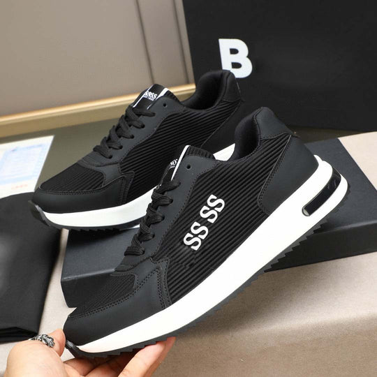 Damen Sportliche Sneakers mit atmungsaktiver Textil-Oberfläche und stoßdämpfender Sohle EB