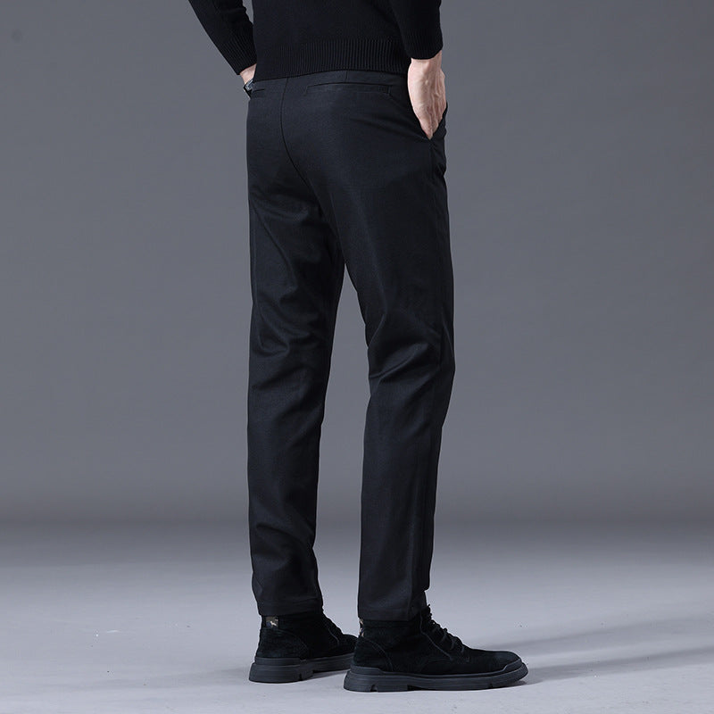 Herren entspannte Slim-Fit Hose mit praktischen Eingrifftaschen EB