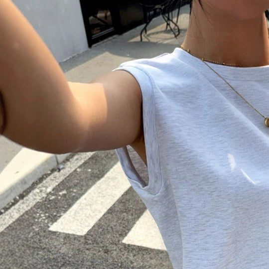 Damen lässiges Crop-Top und weite Freizeithosen Set EB