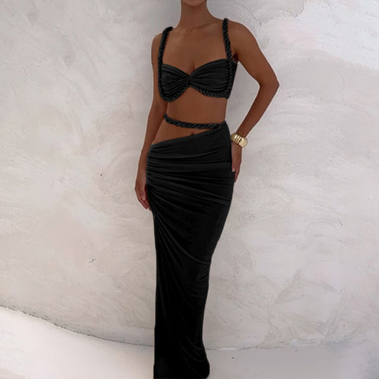 Damen Elegantes Wickelkleid mit raffinierten Rüschendetails und tailliertem Schnitt EB