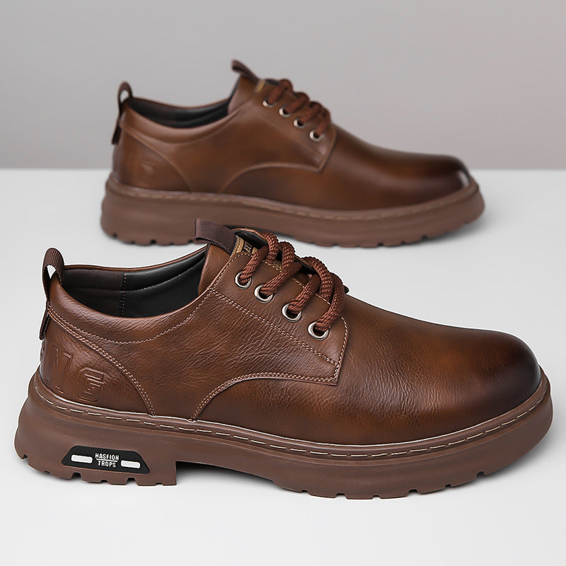 Herren modische Schnürschuhe mit rutschfester Sohle und atmungsaktivem Innenfutter EB