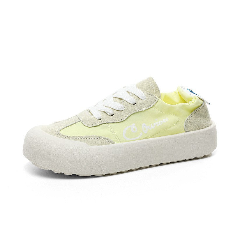 Damen Bequeme Sneakers mit erhöhte Sohle und atmungsaktiver Mesh-Oberfläche EB
