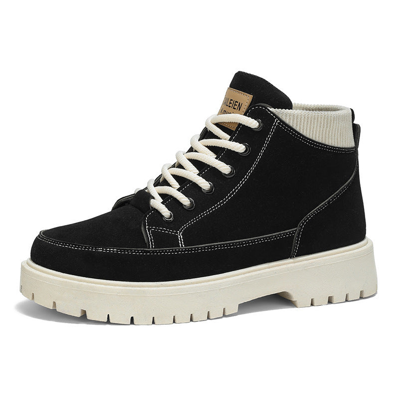 Damen Winterstiefel aus robustem Wildleder mit rutschfestem Sohlenprofil EB