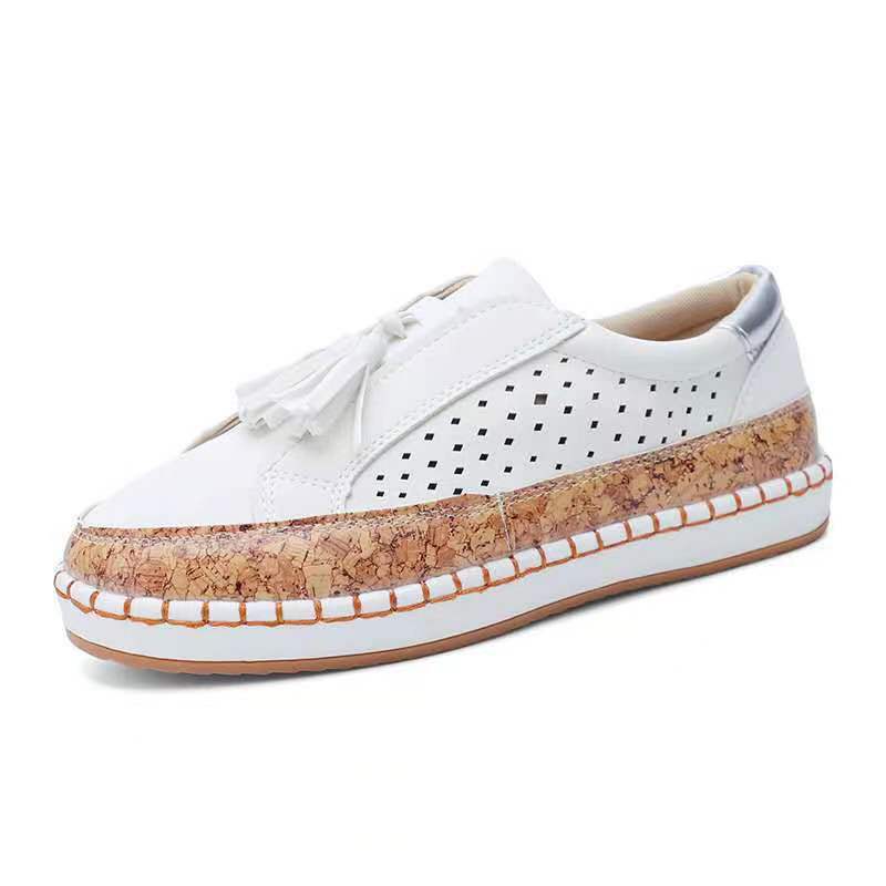 Damen Modische und bequeme Freizeitschuhe mit Korksohle EB
