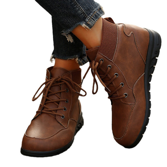 Damen Hochwertige Winterstiefel mit warmem Fleece-Futter und rutschfester Sohle EB