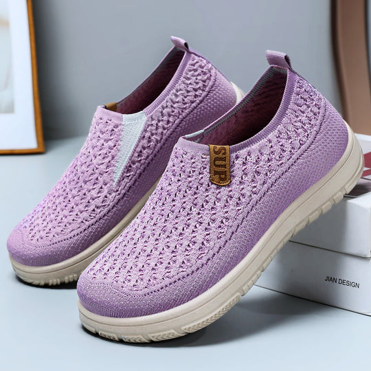 Damen Atmungsaktive Slip-On Laufschuhe mit flexibler Sohle EB