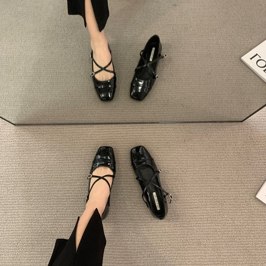 Damen elegante Schuhwerk mit Kreuzriemen EB