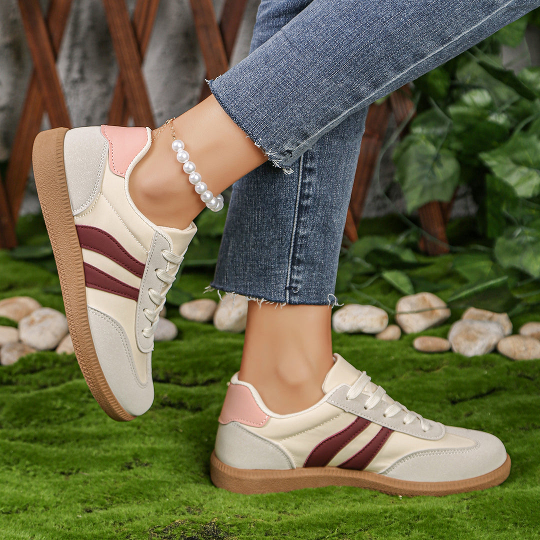 Damen Sneakers mit sportlichem Design und rutschfester Sohle EB