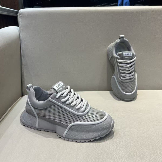 Damen sportliche Sneakers mit atmungsaktiver Mesh-Oberfläche und rutschfester Sohle EB