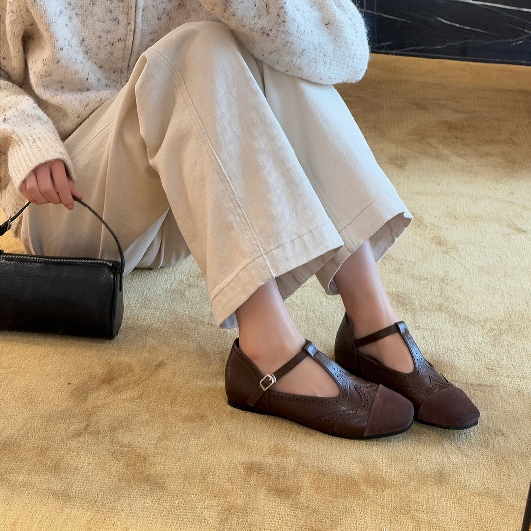 Damen Elegante Mary Jane Schuhe mit klassischem Schnitt und modischem Riemchen EB